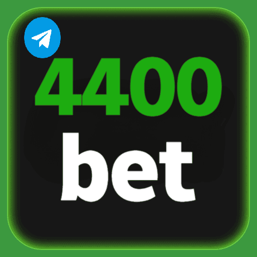 Imagem promovendo o canal oficial da 4400bet no Telegram